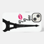 オー・ラ・ラ!エッフェル塔iPhoneケース iPhoneケース (裏面横)