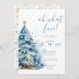 オーwhatおもしろいクリスマスホリデーディナーパーティー 招待状