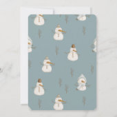 オーwhatおもしろいサンタクロースホリデーボーイ誕生日 招待状 (裏面)