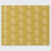 オーwhatおもしろいホリデーパターンハッピーホリデー写真 ラッピングペーパー (フラット)