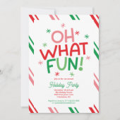 オーwhatおもしろいホリデーパーティー招待状 招待状 (正面)