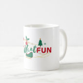 オーwhatおもしろい – 陽気なホリデーマグ コーヒーマグカップ (正面右)