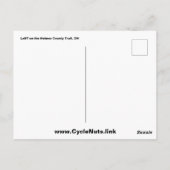 オ失ったー、ホームズ郡トレイルで ポストカード (裏面)