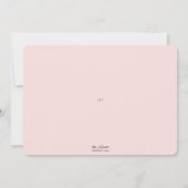 オ女モダンの子赤面熱帯緑の赤ちゃんシャワー 招待状 (裏面)