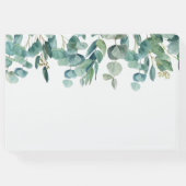 オ少年ユーカリ青バルーンベビーシャワー ゲストブック (裏面)