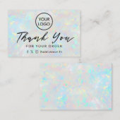 オ感謝していプ澄んの背景 名刺 (正面/裏面)