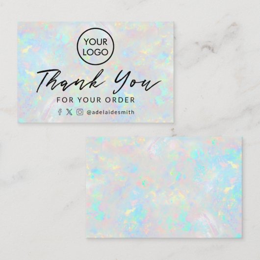 オ感謝していプ澄んの背景 名刺 (正面/裏面)