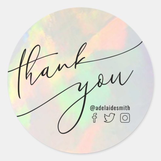 オ感謝してい澄んパルクラシックラウンドのシール ラウンドシール (正面)