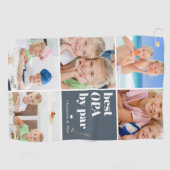 オ最高のパー | Photo Collage Father's Day ゴルフタオル (横)