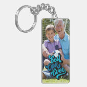オ最高のパ・エバー |グランドパ写真 キーホルダー (正面左)