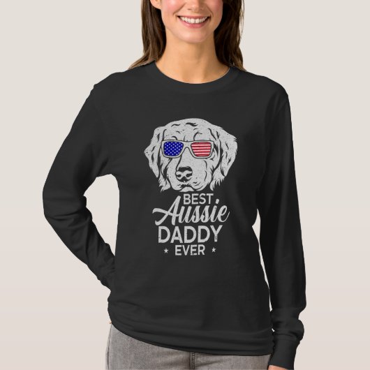 オ最高のーシージーダディーエバーオーストラリア羊飼い Tシャツ (正面)