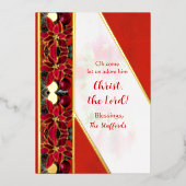 オ来ー全イェー忠実フォイルホリデーカード 箔シーズンカード (正面)