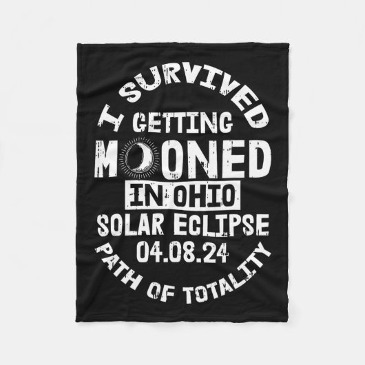 オ生き延びハイオEclipseのApriで太陽のモーンに フリースブランケット (正面)