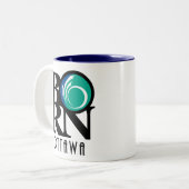 オ生まれタワ11oz（市旗） ツートーンマグカップ (正面左)