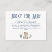 オ男のお洒落子の水色ドードルベビーシャワー エンクロージャーカード (正面)