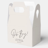 オ男の子のシャワーのスクリプトクリームニュートラルエレガント フェイバーボックス (オープン)