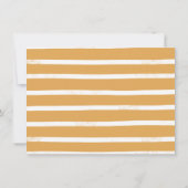 オ男の子の水色の象の散水赤ちゃんシャワー 招待状 (裏面)