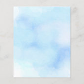 オ男の子ゾウ水の色ブルーベビーシャワー (裏面)