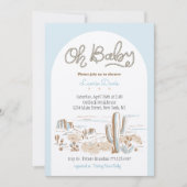 オ男の赤ちゃんシャワー 招待状 (正面)