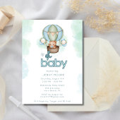 オ男の赤ちゃんホットエアバルーンベビーシャワー スタンダードカクテルナプキン