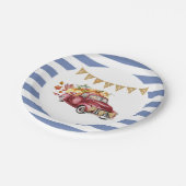 オ男の赤ちゃんリトルカボチャ秋ベビーシャワー ペーパープレート (アングル)