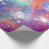 オ素晴らしリオン星輝く雲「美しい」 ラッピングペーパー (角)