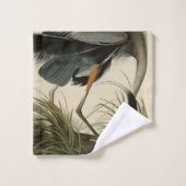 オ素晴らしードボンのアメリカ鳥のブルーヘロン バスタオルセット (ウォッシュタオル)