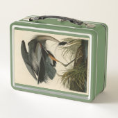 オ素晴らしードボンのアメリカ鳥のブルーヘロン メタルランチボックス (裏面)