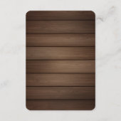 オ素朴ベビーセントパトリックの日ベイビーシャワー エンクロージャーカード (裏面)