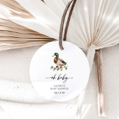 オ素朴ベビーマラードダックベイビーシャワー フェイバータグ