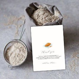 オ素朴ンミニマルブの赤ちゃんシャワーのベーキングパン サンキューカード