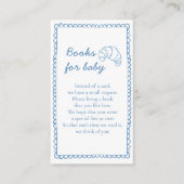 オ素朴ーベン赤ちゃんシャワーのベビーパン用の本 エンクロージャーカード (正面)