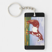 オ絵を描バスタリオン – Keychain キーホルダー (正面)