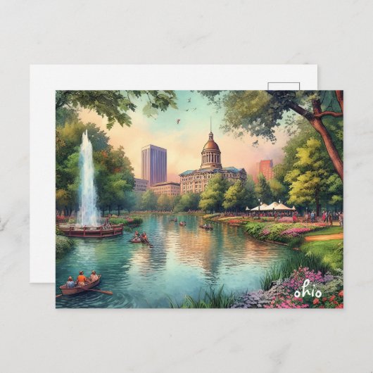 オ買クールオ州の旅行ヴィンテージ ポストカード (正面/裏面)