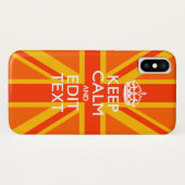オ鮮やかレ保ンジCalm Your Text Union Jack Case-Mate iPhoneケース (裏面(横))