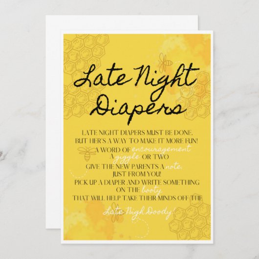 オ・ベイビー晩期のおむつ活動 (正面/裏面)