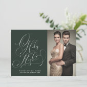 オ・ホーリー・ナイト フォト ホリデー カード (スタンド正面)