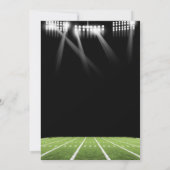 オ・ボーイ・アメリカンフットボール小スター赤ちゃんシャワー 招待状 (裏面)