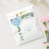 オ・ボーイ・バルーン緑ユーカリの赤ちゃんシャワー フェイバーバッグ (封をした状態)