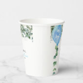 オ・ボーイ・バルーン緑ユーカリの赤ちゃんシャワー 紙コップ (右)