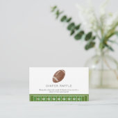 オ・ボーイ・フットボール赤ちゃんシャワーラッフル エンクロージャーカード (スタンド正面)