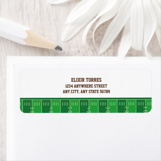 オ・ボーイ・フットボール・ベビーシャワー ラベル (インサイチュ)