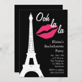 オ・ラ・ラ!花嫁の最後の夜 招待状 (正面/裏面)