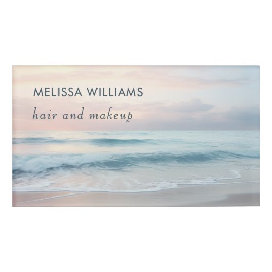 オcean パステル カラー 名札 (正面)