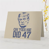 オYes彼は47トランプ2024した カード (黄色い花)