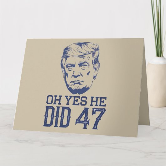 オYes彼は47トランプ2024した カード (正面)
