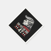 オYes彼は47トランプ2024した スタンダードカクテルナプキン (角)