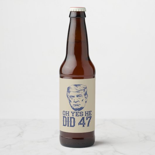 オYes彼は47トランプ2024した ビールラベル (正面)