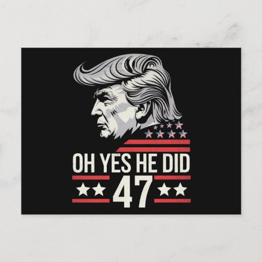 オYes彼は47トランプ2024した ポストカード (正面)
