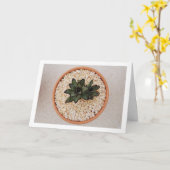 カланショー・トメントサ 多肉植物、パンダの植物 カード (黄色い花)